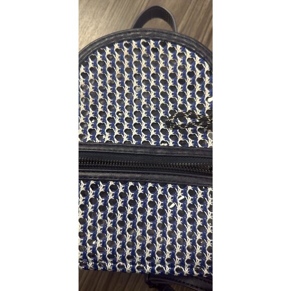 Steve Madden Murray Mesh Convertible Backpack Navy BMURRAY - Picture 5 of 8